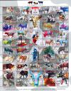 Timbres 1 peso Cow Parade México